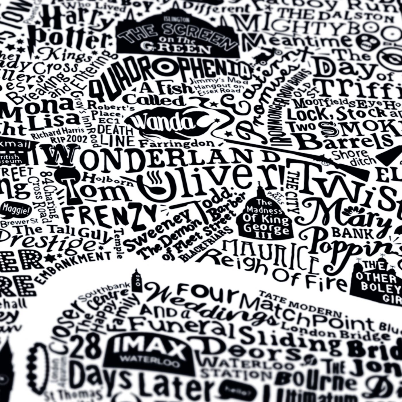type map of london