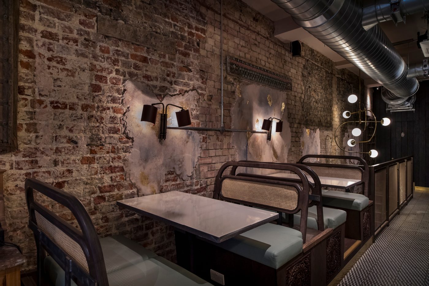 kricket-soho-london-bar-restaurant-upstairs-seating-dining-interior