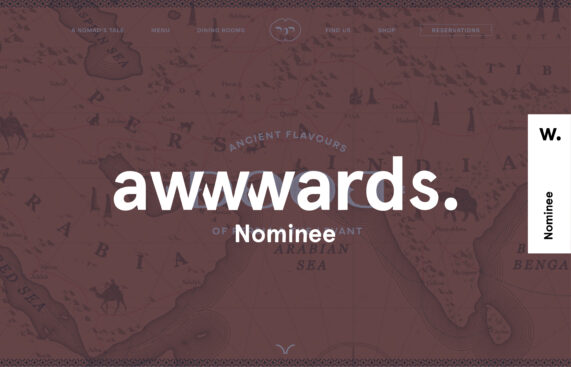 awwwards thumbnail for nominee award for persian restaurant